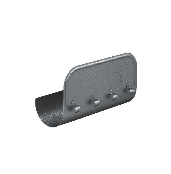 Водосток Aquasistem, Система 125/90 - Ограничитель перелива прямой RR 23 Маренго matt купить в Красном Холме