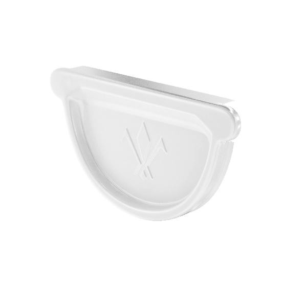 Водосток Aquasistem, система 125x90 - Заглушка универсальная с резиновым уплотнителем RR 20 Мраморно-белый купить в Красном Холме