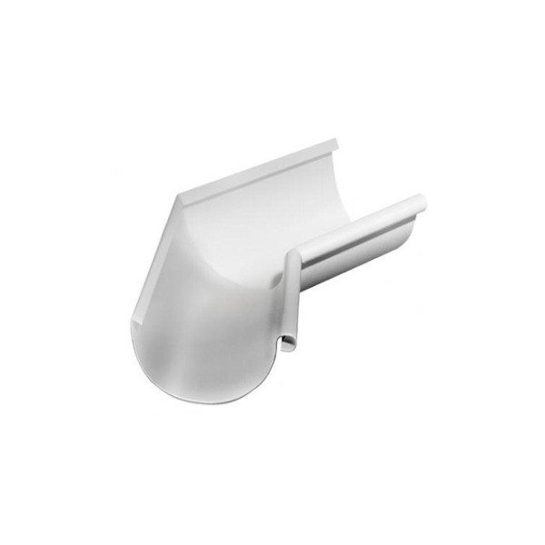 Водосток Grand Line 150x100 – Угол внутренний 135° RAL 9003 купить в Красном Холме