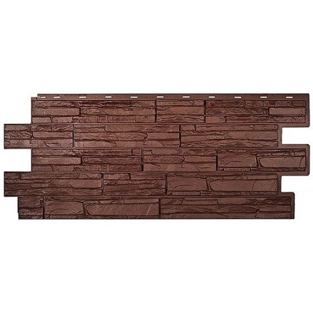 Фасадная панель T-Сайдинг-Альпийская сказка Коричневый купить в Красном Холме