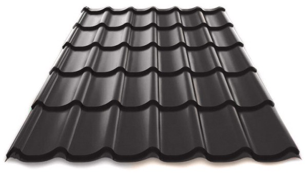 Металлочерепица Металл Профиль Norman полиэстер 0,5 сталь RAL 7024 серый купить в Красном Холме