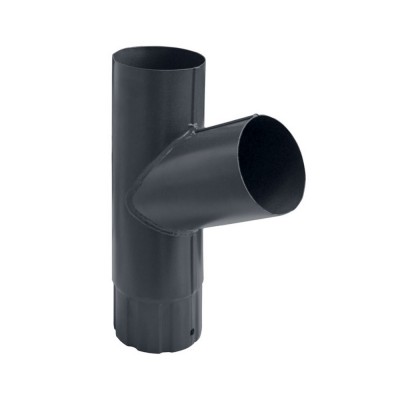 Водосток Grand Line 150x100 – Тройник трубы RAL 7024