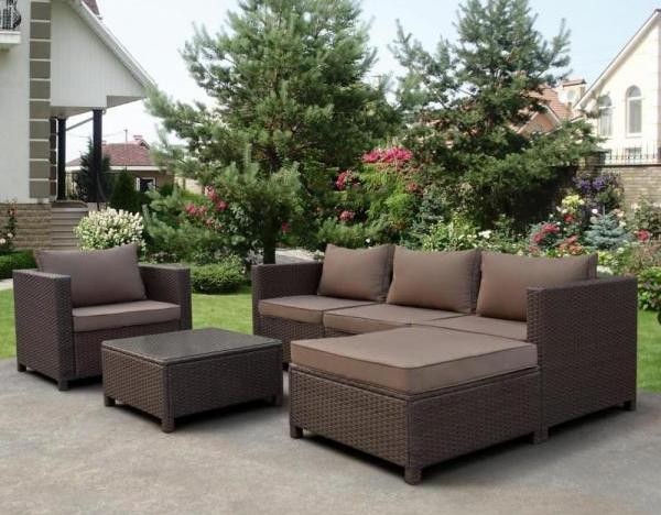 Комплект мебели AFINA плетеной из иск. ротанга YR821A Brown/Beige купить в Красном Холме