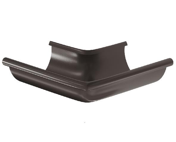 Водосток Aquasistem, система 150/100 - Угол желоба, наружный 90° RR 32 Тёмно-Коричневый купить в Красном Холме