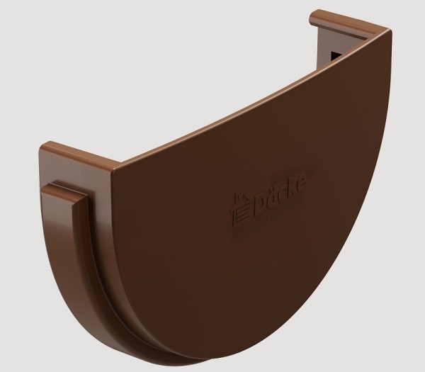 Заглушка желоба ПВХ Docke STANDART Светло-коричневый купить в Красном Холме