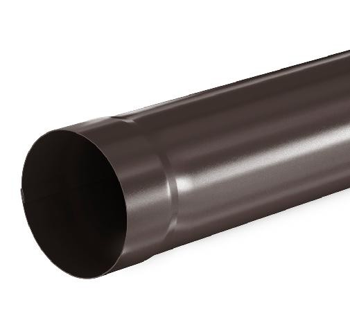 Водосток Aquasistem, система 125x90 - Труба водосточная 1.00м RR 32 Тёмно Коричневый купить в Красном Холме