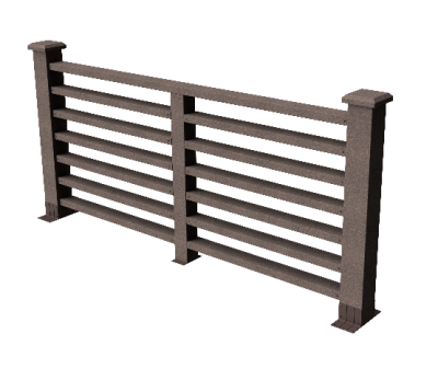 Ограждения декоративное ДПК GRINDERDECO Марсело венге