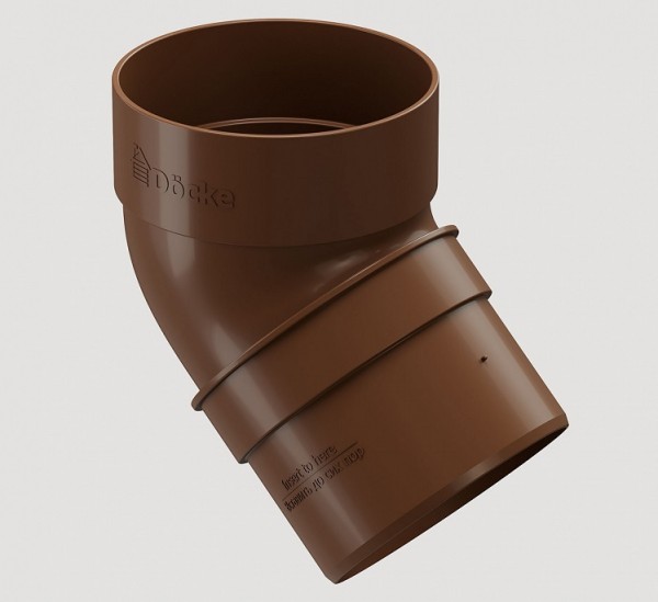 Колено 45˚ПВХ Docke STANDART Светло-коричневый купить в Красном Холме