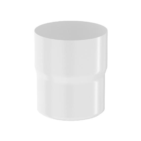 Водосток Aquasistem, система 125x90 - Соединитель трубы RR 20 Мраморно-белый купить в Красном Холме