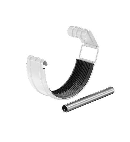 Водосток Aquasistem, система 125x90 - Соединитель желоба с резиновым уплотнителем RAL 9003 Белый купить в Красном Холме