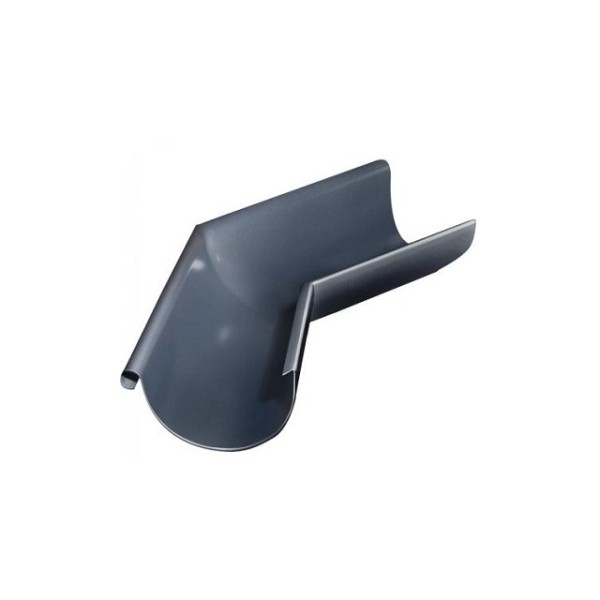 Водосток Grand Line 150x100 – Угол желоба наружный 135° RAL 7024 купить в Красном Холме