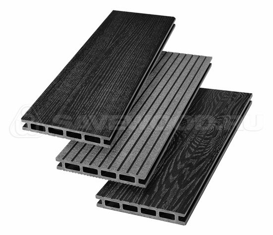 Террасная доска из ДПК SW Carpinus (R) — двухсторонняя черный купить в Красном Холме