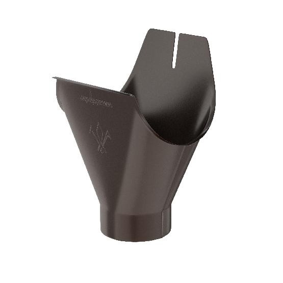 Водосток Aquasistem, система 125x90 - Воронка желоба RR 32 Тёмно-Коричневый купить в Красном Холме