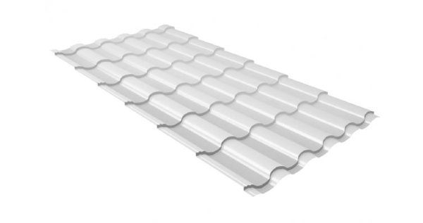 Металлочерепица кредо 0,5 Satin RAL 9003 сигнальный белый купить в Красном Холме