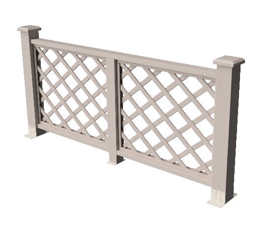 Ограждения декоративное ДПК GRINDERDECO Ламбет выбеленый дуб купить в Красном Холме