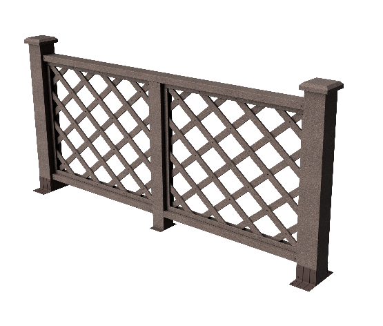 Ограждения декоративное ДПК GRINDERDECO Ламбет венге купить в Красном Холме