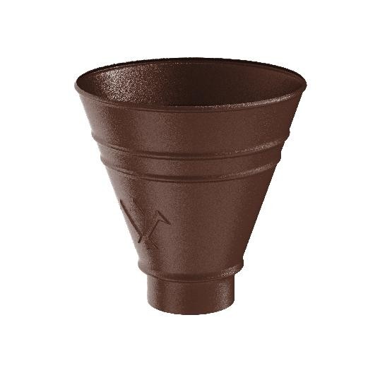 Водосток Aquasistem, Система 125x90 - Воронка водосборная круглая RAL 8017 Коричневый matt купить в Красном Холме