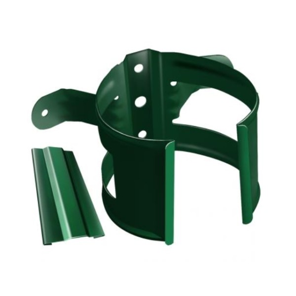 Водосток Grand Line 125x90 – Хомут трубы (на дерево) RAL 6005 купить в Красном Холме