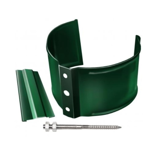 Водосток Grand Line 125x90 – Хомут трубы (на кирпич) RAL 6005 купить в Красном Холме