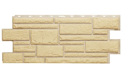 Фасадная панель Техоснастка, Камень Дикий, Желтый купить в Красном Холме