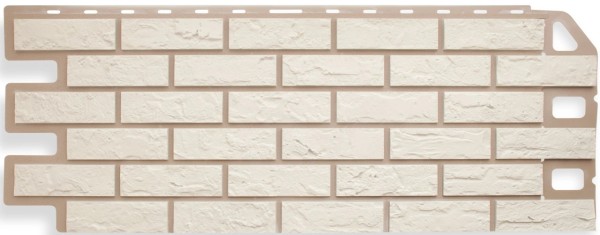 Фасадная панель Цокольный сайдинг Альта-профиль - коллекция "кирпич", кирпич белый купить в Красном Холме