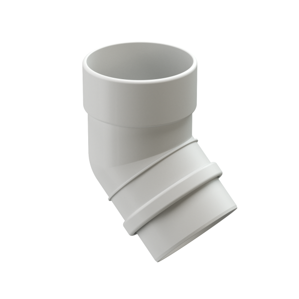 Колено 45˚ Docke Lux ПВХ Пломбир купить в Красном Холме