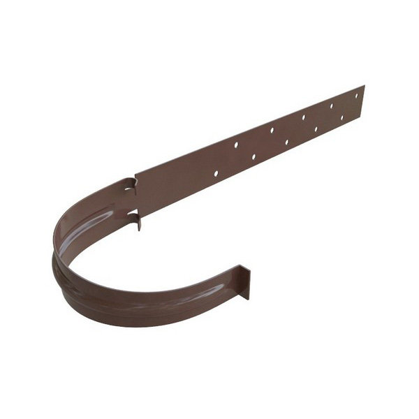 Водосток Альта-Профиль ПВХ – Кронштейн желоба (коричневый) купить в Красном Холме