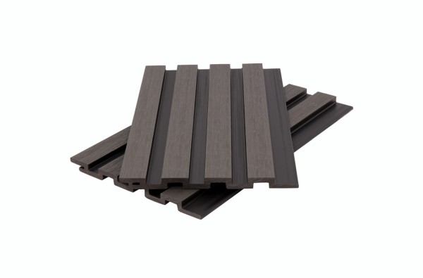 Стеновая панель брусковая двухцветная co-extrusion, grey dark купить в Красном Холме