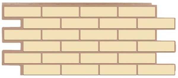 Фасадная панель T-Сайдинг - Кирпич Модерни Желтый купить в Красном Холме