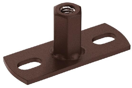 Водосток Aquasistem, Система 125x90 - Держатель для хомута под метиза RAL 8017 Коричневый matt купить в Красном Холме