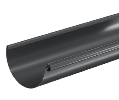 Водосток Aquasistem, система 150/100 - Водосточный желоб 3.00м RAL 7024 Тёмно-серый