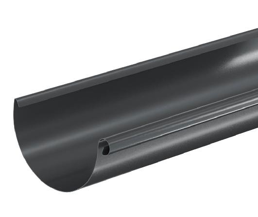 Водосток Aquasistem, система 150/100 - Водосточный желоб 3.00м RAL 7024 Тёмно-серый купить в Красном Холме