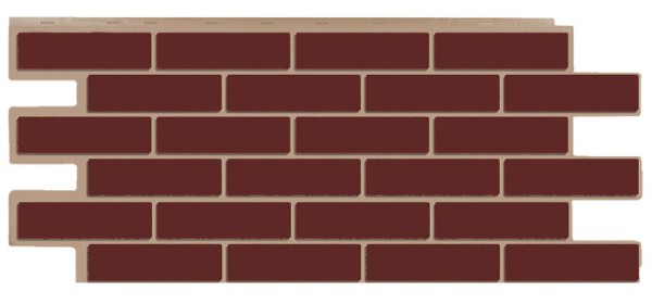 Фасадная панель T-Сайдинг - Кирпич Модерн Коричневый купить в Красном Холме