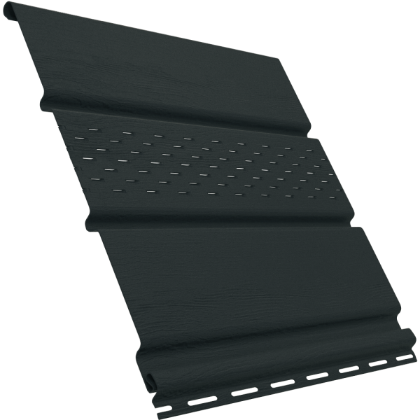 Софит Ю-Пласт перфорация по центру, графитовый купить в Красном Холме