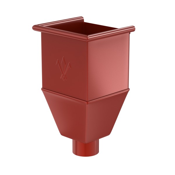 Водосток Aquasistem, система 150x100 - Воронка_водосборная удлиненая RR 29 Бургундский купить в Красном Холме