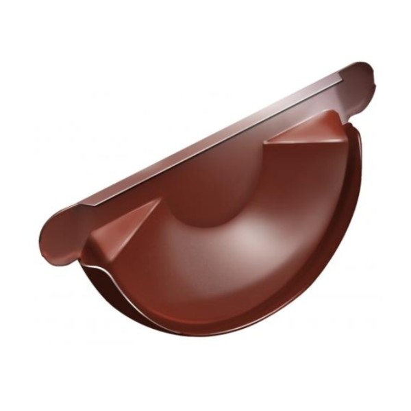 Водосток Grand Line 125x90 – Заглушка желоба RAL 8004 купить в Красном Холме