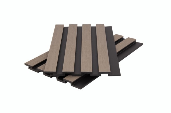 Стеновая панель брусковая двухцветная co-extrusion, snow mix купить в Красном Холме