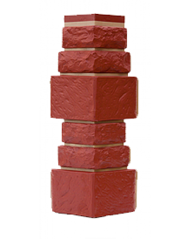 Угол T-Сайдинг-Дикий Камень Бордовый купить в Красном Холме