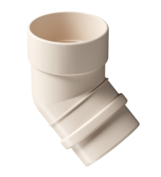 Колено 45˚ Docke Lux ПВХ Латте купить в Красном Холме