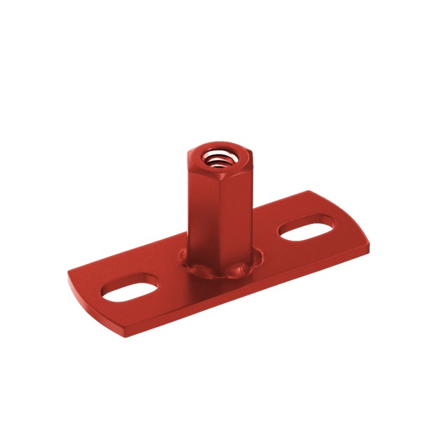 Водосток Aquasistem, система 150x100 - Держатель для хомута под метиз RR 29 Бургундский купить в Красном Холме