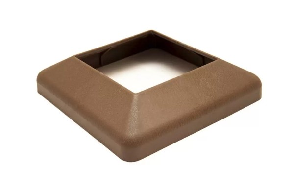 Крышка нижняя ПВХ для столба Deckart 100х100 Шоколад купить в Красном Холме