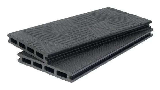 Террасная доска ДПК POLIVAN GROUP 3D+3D NEW пустотелая двухсторонняя DENPASAR Чёрный купить в Красном Холме