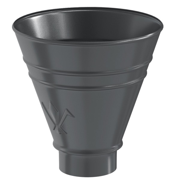 Водосток Aquasistem, система 150x100 - Воронка водосборная круглая RR 23 Маренго купить в Красном Холме