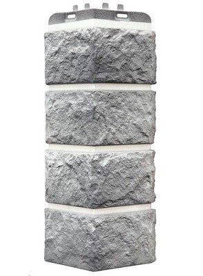 Угол наружный Grand Line Колотый Камень Гранит, Шов белый купить в Красном Холме