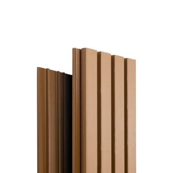 Фасадная доска Ecodecking Техно реечная 200х26х3000 Бронза купить в Красном Холме