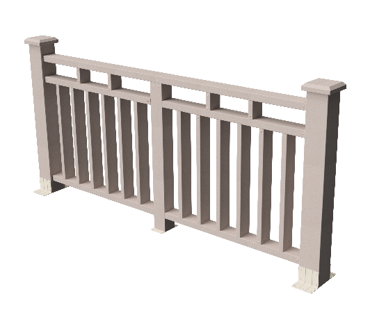 Ограждения декоративное ДПК GRINDERDECO Европа выбеленый дуб купить в Красном Холме