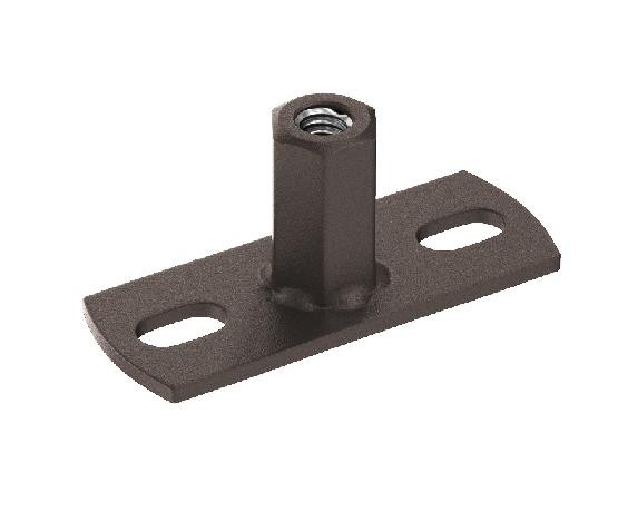 Водосток Aquasistem, Система 125x90 - Держатель для хомута под метиза RR 32 Тёмно-коричневый matt купить в Красном Холме