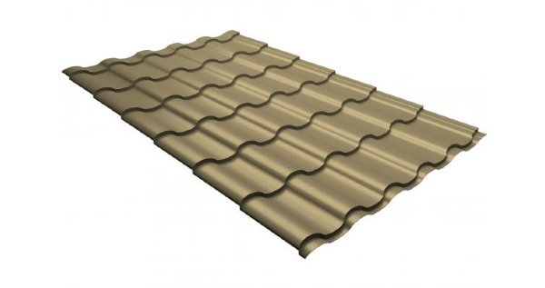 Металлочерепица кредо 0,45 PE RAL 1014 слоновая кость купить в Красном Холме