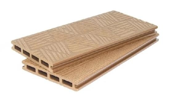 Террасная доска ДПК POLIVAN GROUP 3D+3D NEW пустотелая двухсторонняя DENPASAR Песочный купить в Красном Холме