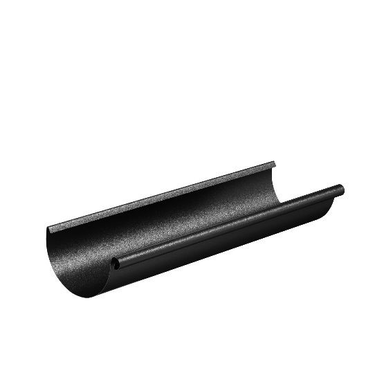 Водосток Aquasistem, система 125x90 - Водосточный желоб 3.00м RAL 9005 Чёрный купить в Красном Холме